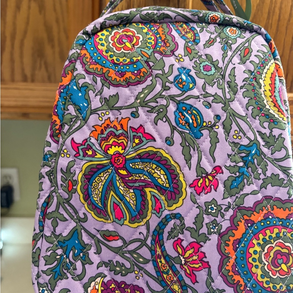 Colorful Floral Quilted Bag - Lunch Bag